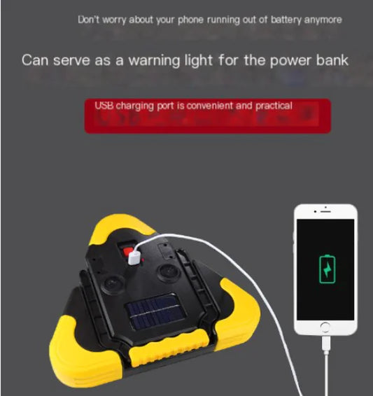 Solar Triangular Alert Lamp
