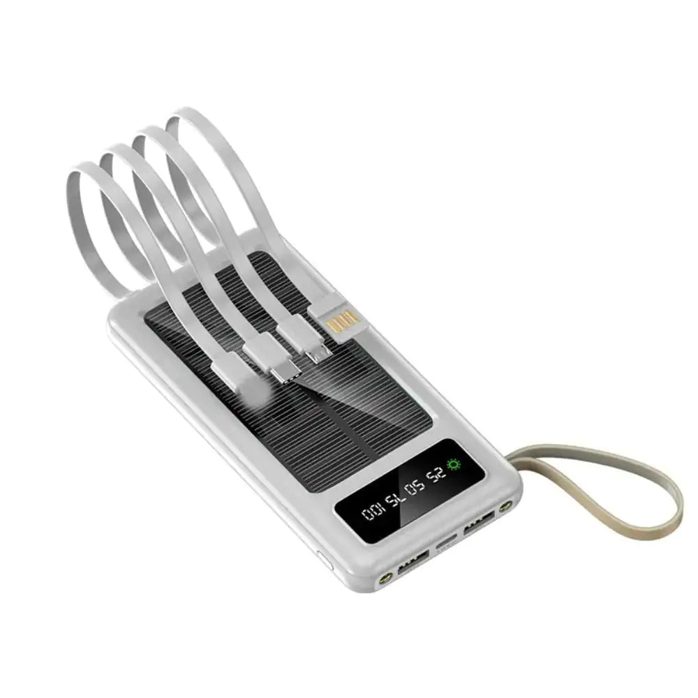 SolarCharge Pal with Integrated Cables