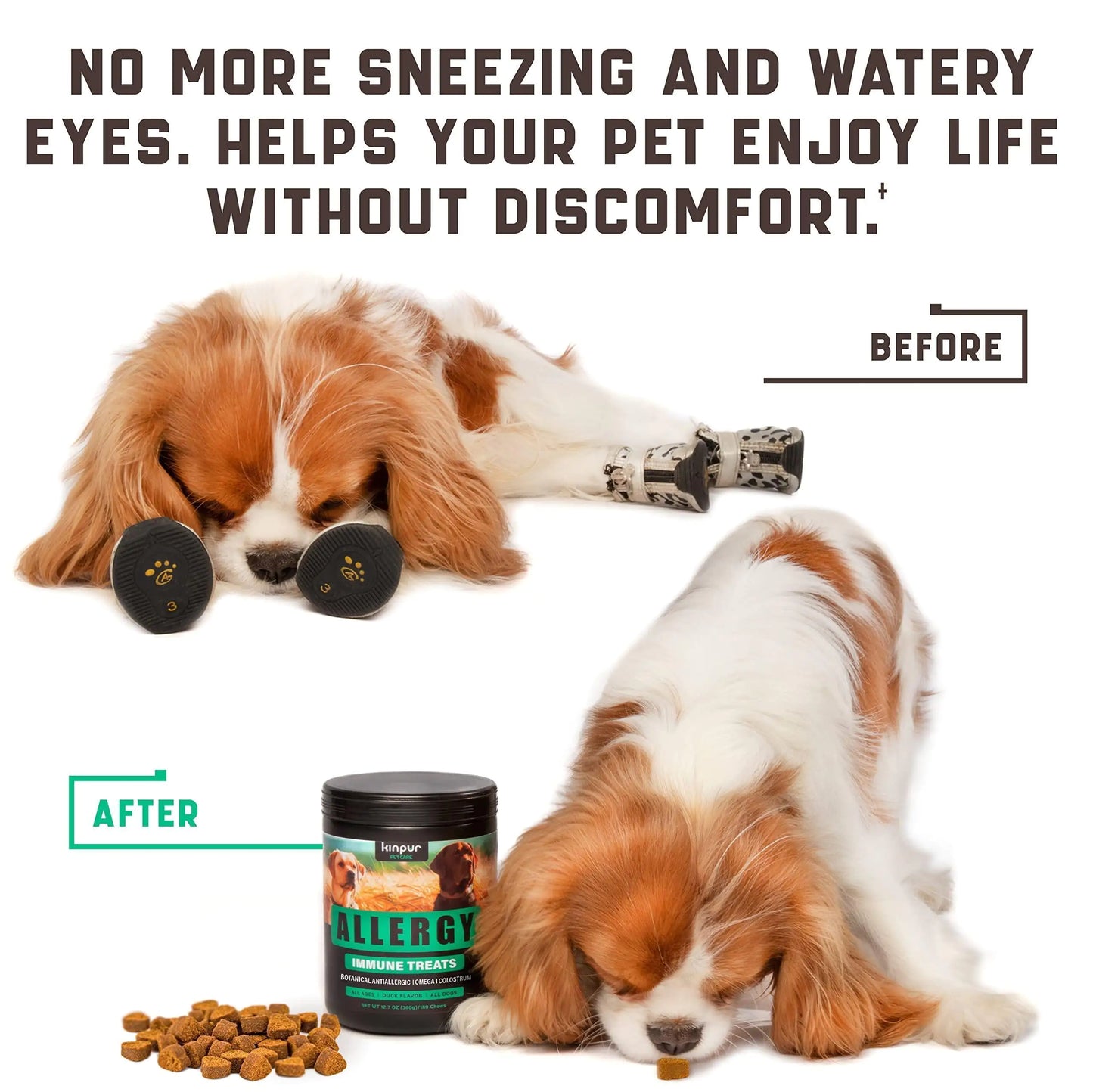 Allergy Relief Probiotic Dog Chews with Apple Cider