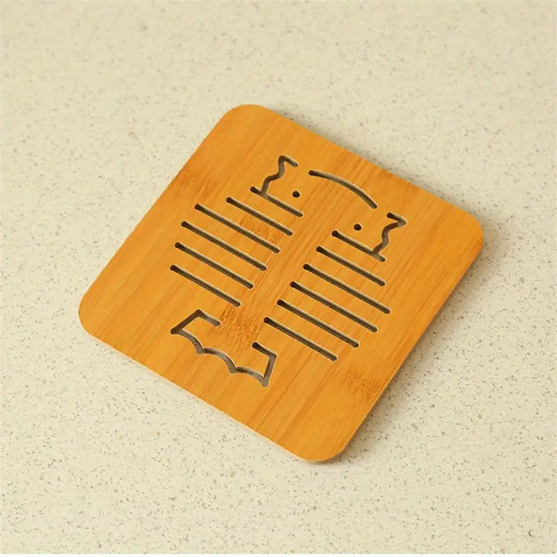 Carved Wooden Trivet