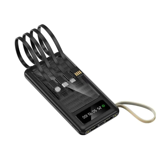 SolarCharge Pal with Integrated Cables