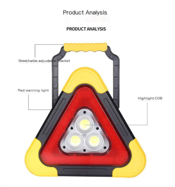 Solar Triangular Alert Lamp