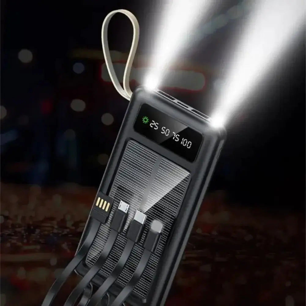 SolarCharge Pal with Integrated Cables